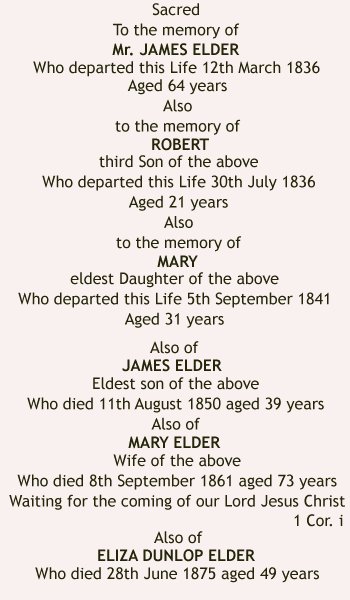 Elder family vault, St. John's